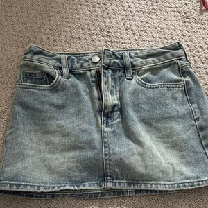 pacsun jean skirt